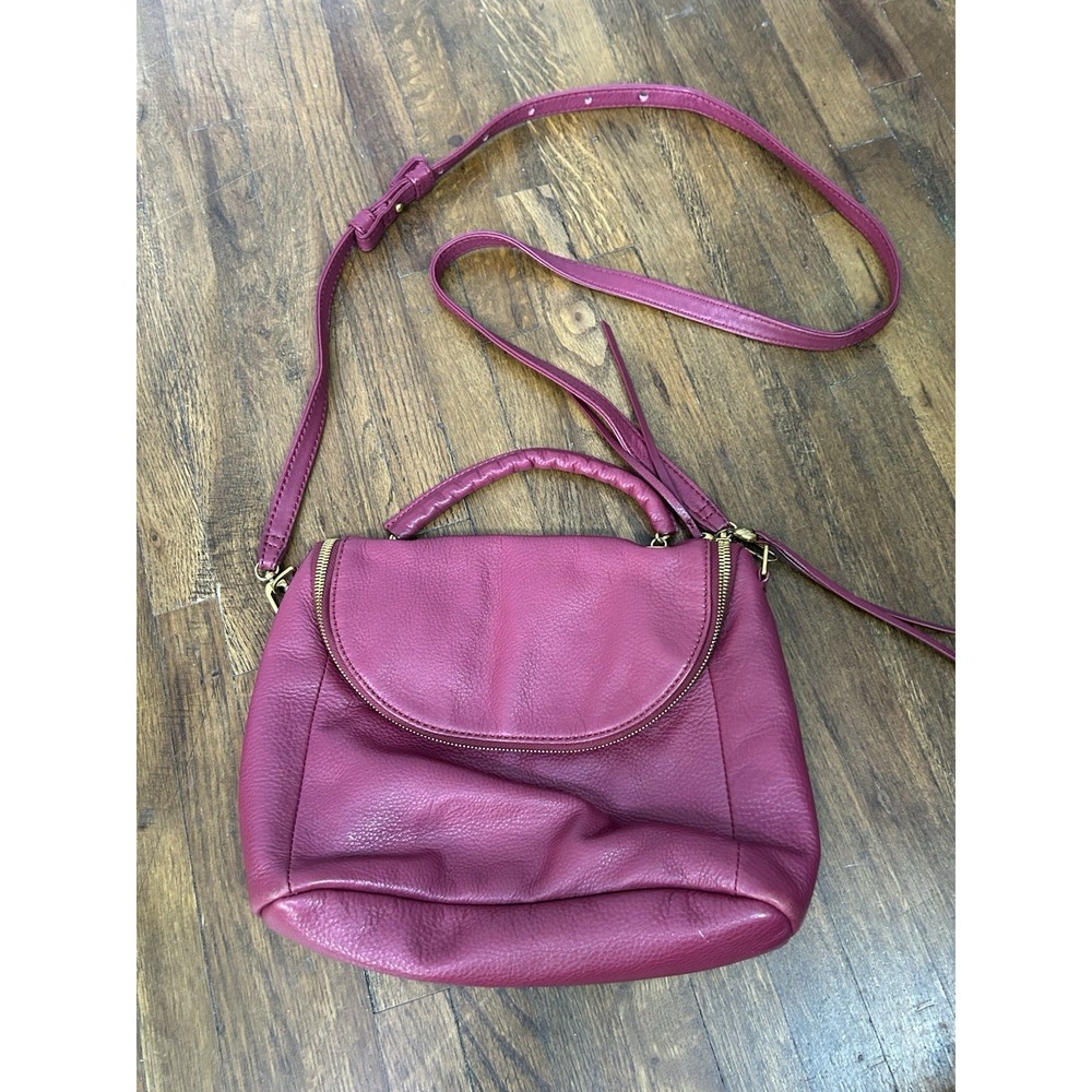 HOBO International convertible satchel/crossbody purse Maroon Medium Leather
